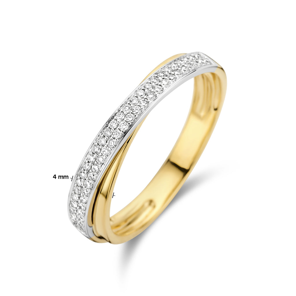Ring diamant 0.16ct h si