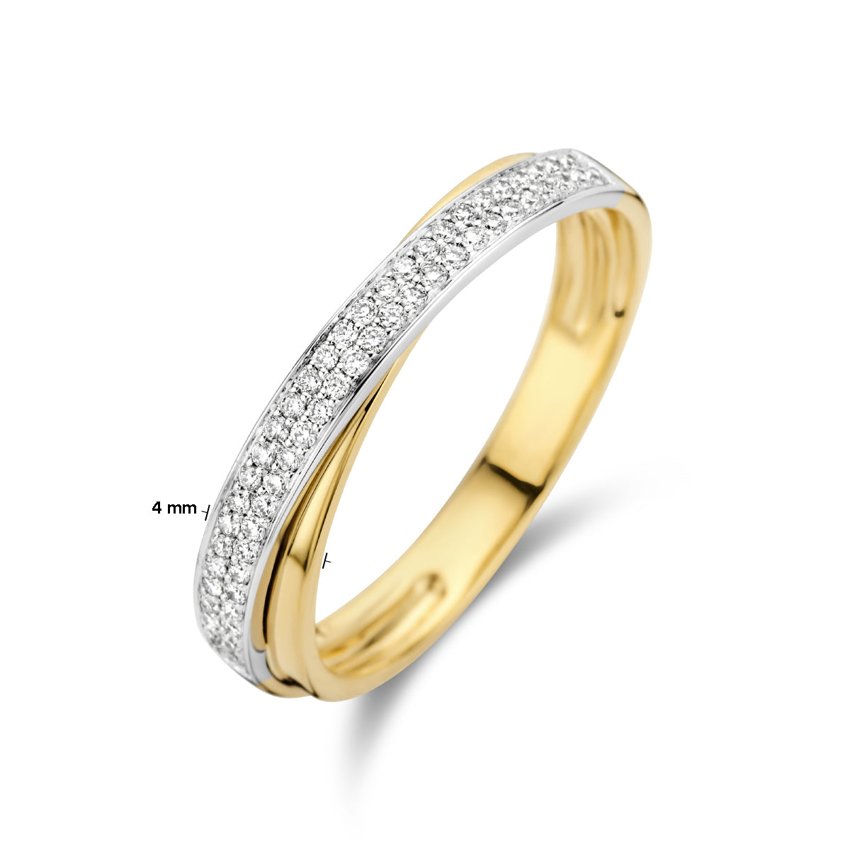 Ring diamant 0.16ct h si
