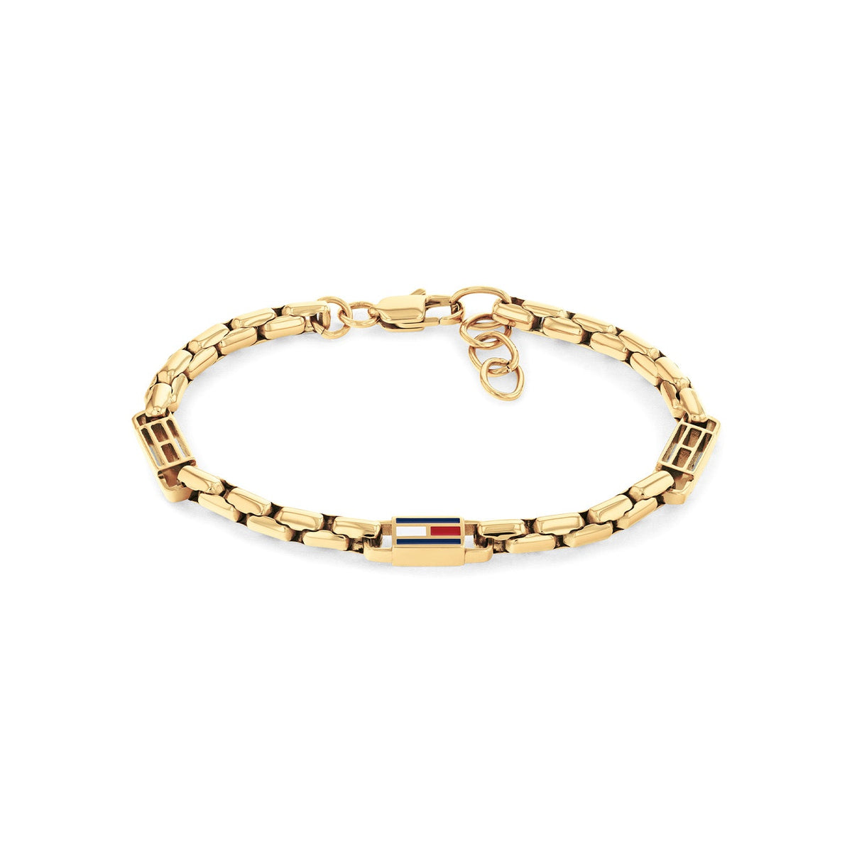 Tommy Hilfiger 3D Flag goudkleurige herenarmband TJ2790675 - productfoto