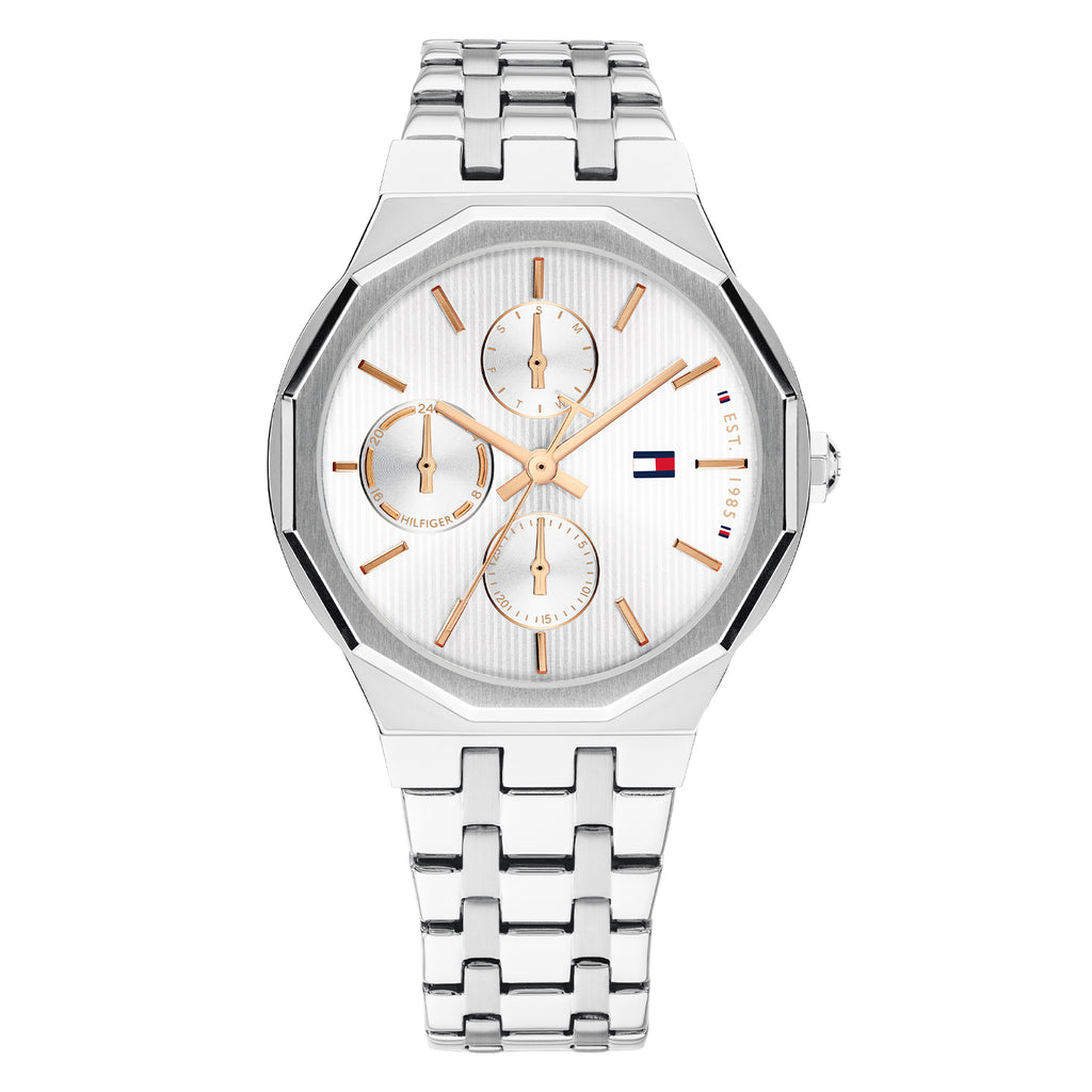 Tommy Hilfiger Mackenzie zilverkleurig dameshorloge TH1782936