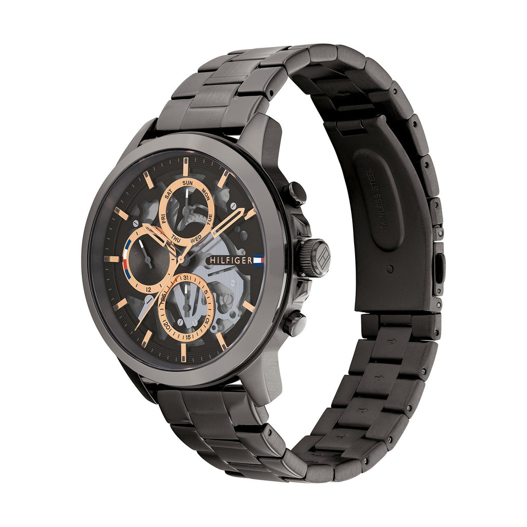 Tommy Hilfiger Henry Grijs Herenhorloge TH1710479 - detailfoto 1