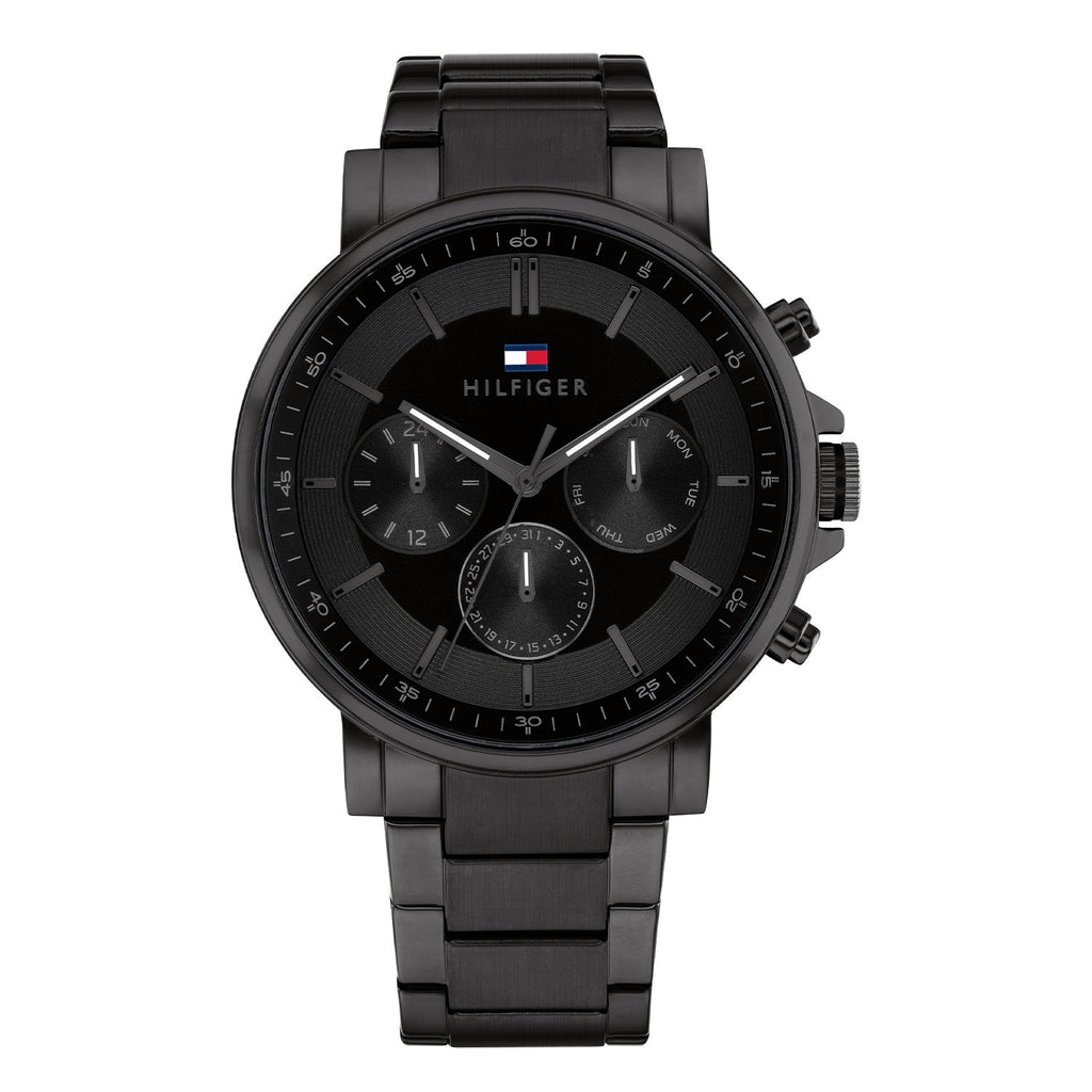 Tommy Hilfiger Tyson Zwart Herenhorloge TH1710590 - productfoto