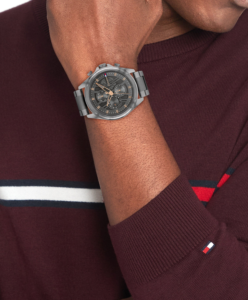 Tommy Hilfiger Grijs Herenhorloge TH1710657 - detailfoto 2