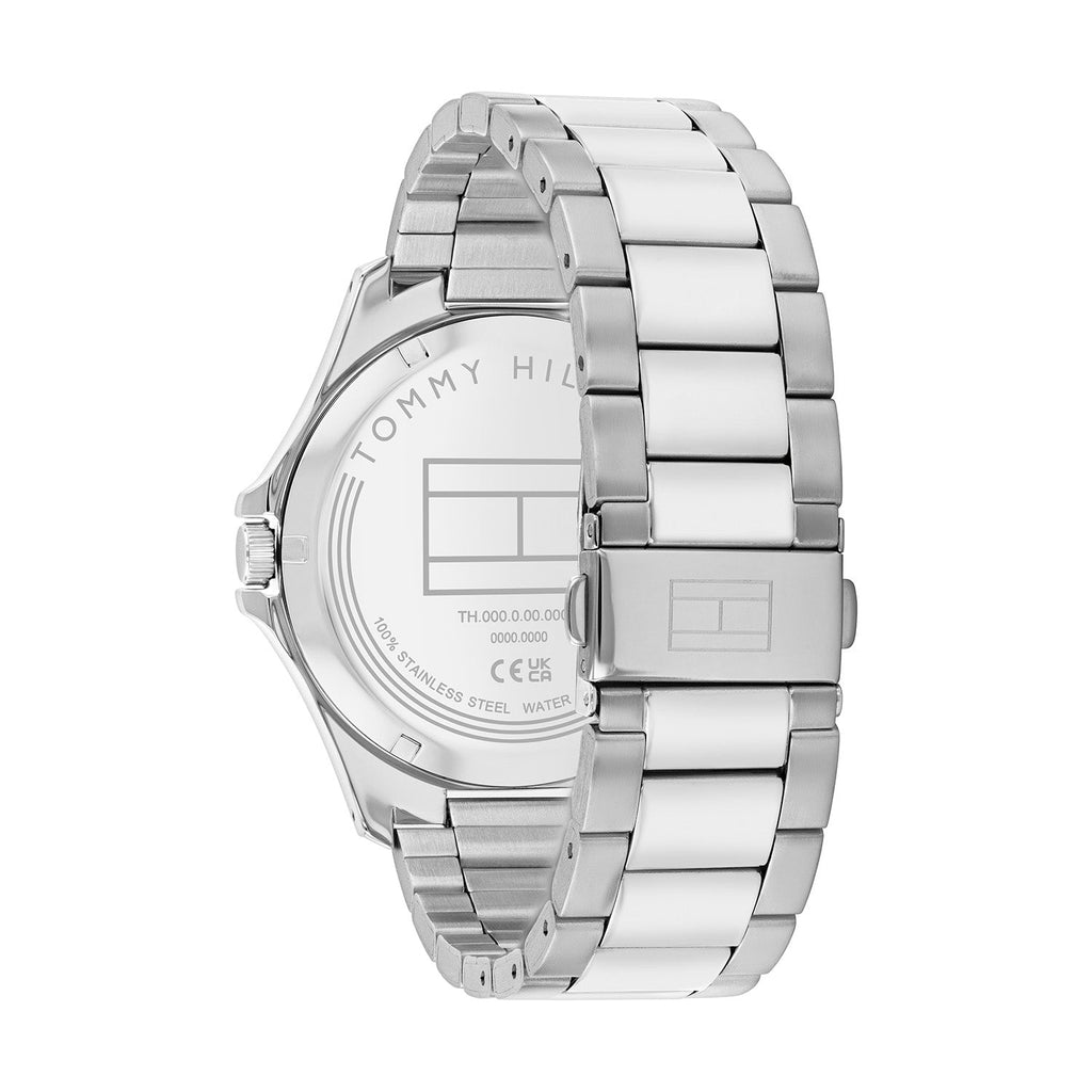 Tommy Hilfiger Zilverkleurig Herenhorloge met Blauwe Wijzerplaat TH1710670 - detailfoto 3