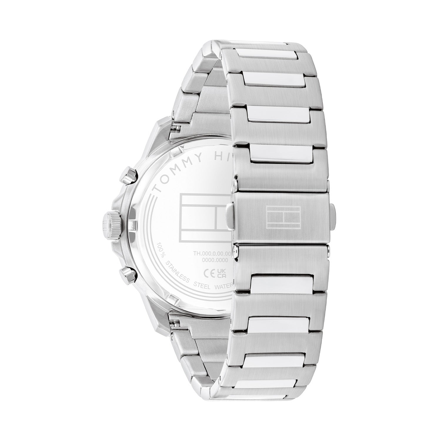 Tommy Hilfiger Zilverkleurig Herenhorloge met Groene Wijzerplaat TH1710686 - detailfoto 3