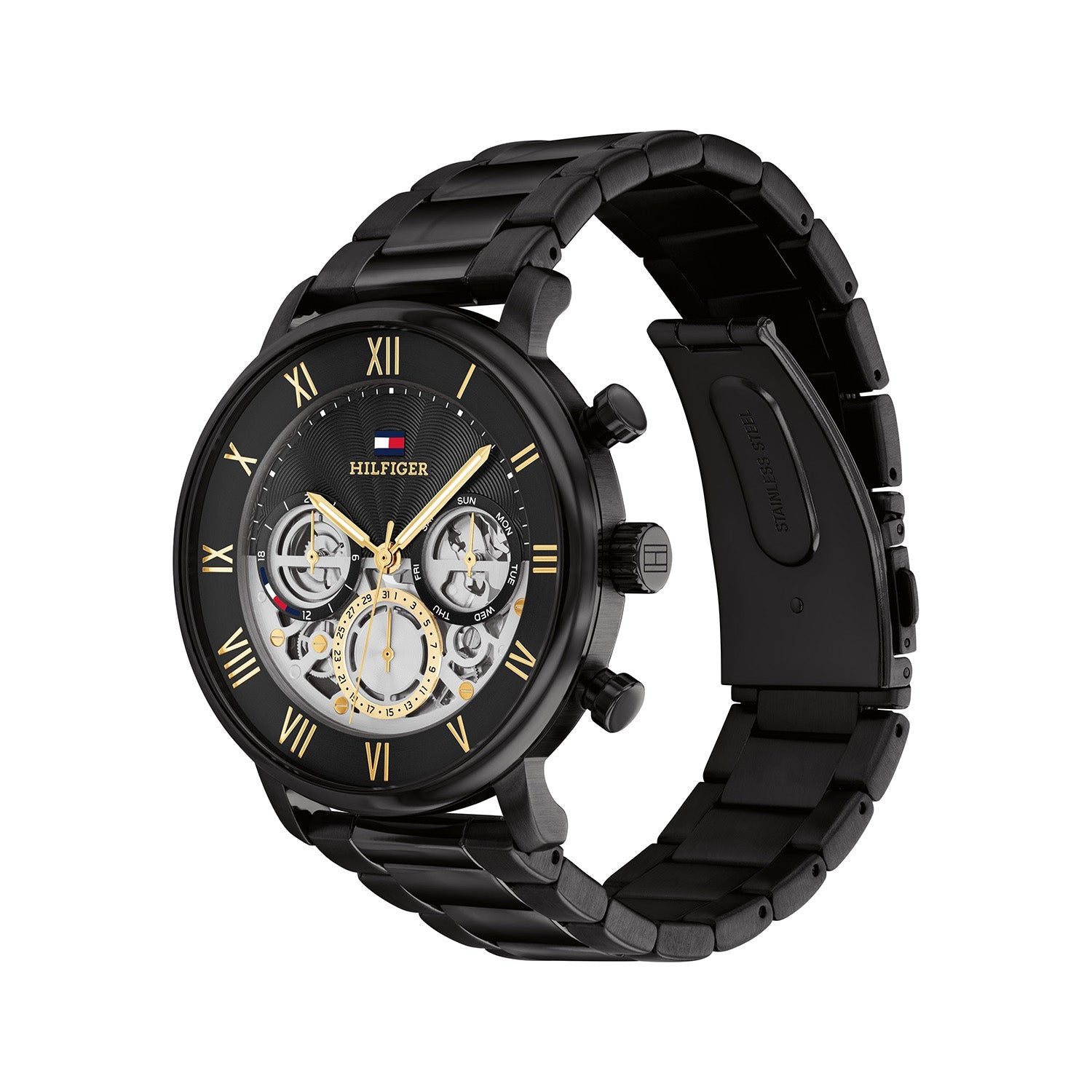 Tommy Hilfiger Zwart Herenhorloge TH1710706 - detailfoto 1