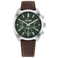 Tommy Hilfiger Zilverkleurig Herenhorloge met Zwarte Wijzerplaat TH1710719 - productfoto