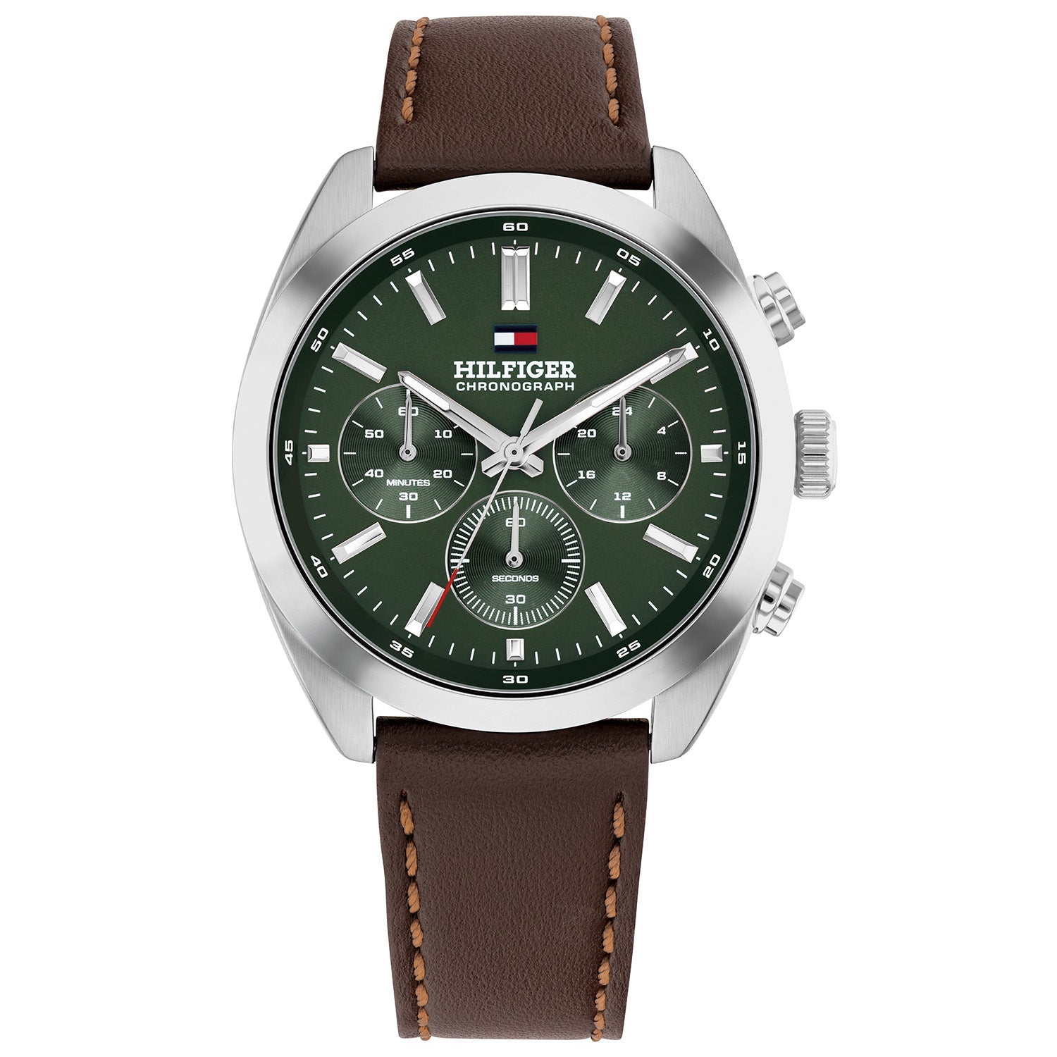 Tommy Hilfiger Zilverkleurig Herenhorloge met Zwarte Wijzerplaat TH1710719 - productfoto