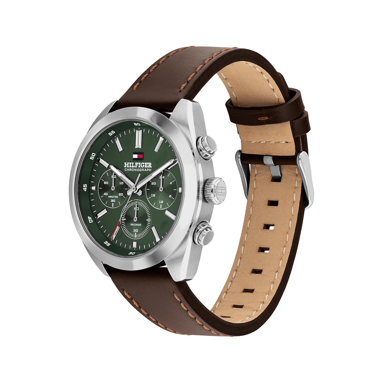 Tommy Hilfiger Zilverkleurig Herenhorloge met Zwarte Wijzerplaat TH1710719 - detailfoto 1