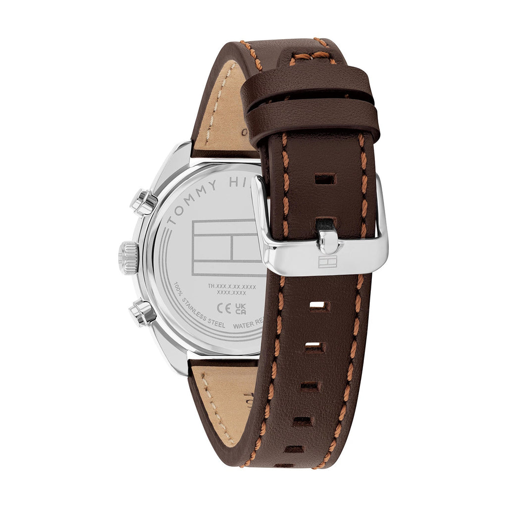 Tommy Hilfiger Zilverkleurig Herenhorloge met Zwarte Wijzerplaat TH1710719 - detailfoto 3
