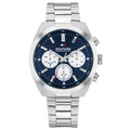 Tommy Hilfiger Zilverkleurig Herenhorloge met Blauwe Wijzerplaat TH1710722 - productfoto