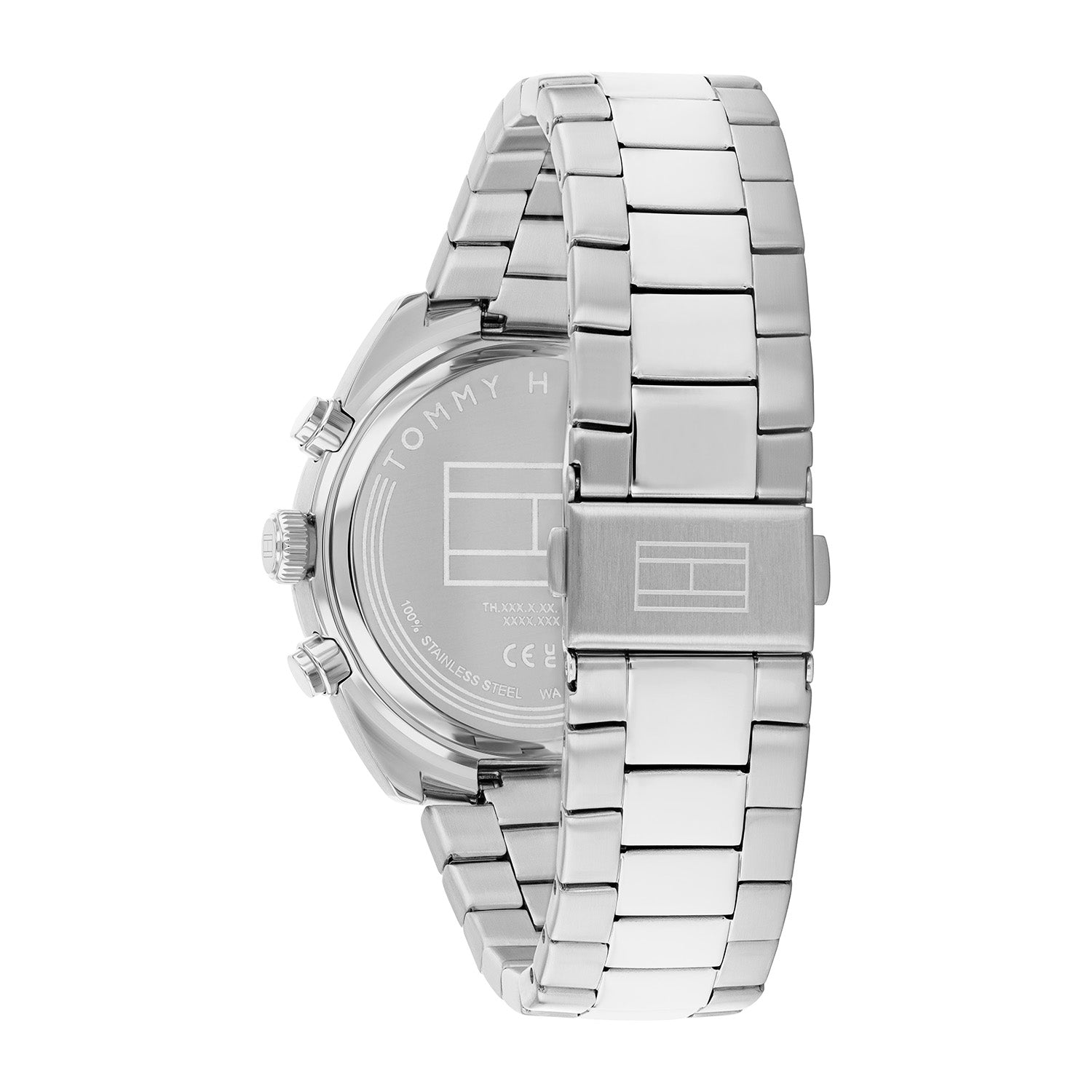 Tommy Hilfiger Zilverkleurig Herenhorloge met Blauwe Wijzerplaat TH1710722 - detailfoto 3