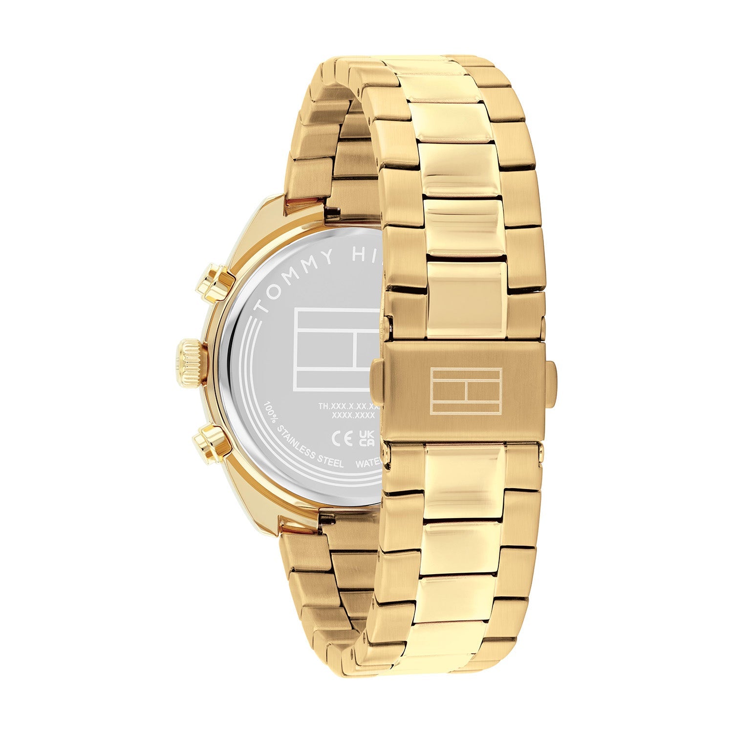 Tommy Hilfiger Goudkleurig Herenhorloge met Crèmekleurige Wijzerplaat TH1710723 - detailfoto 3