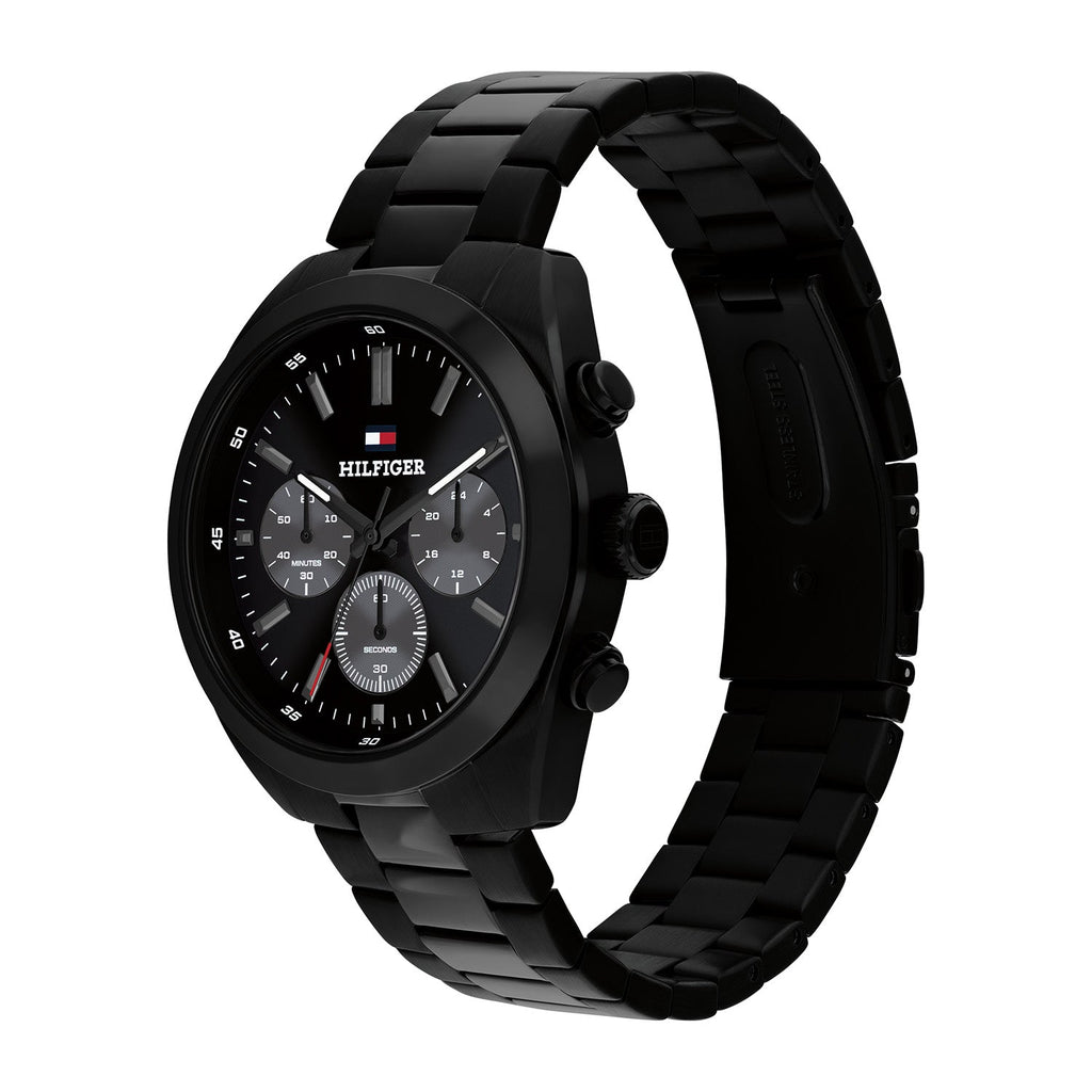 Tommy Hilfiger Zwart Herenhorloge TH1710724 - detailfoto 1