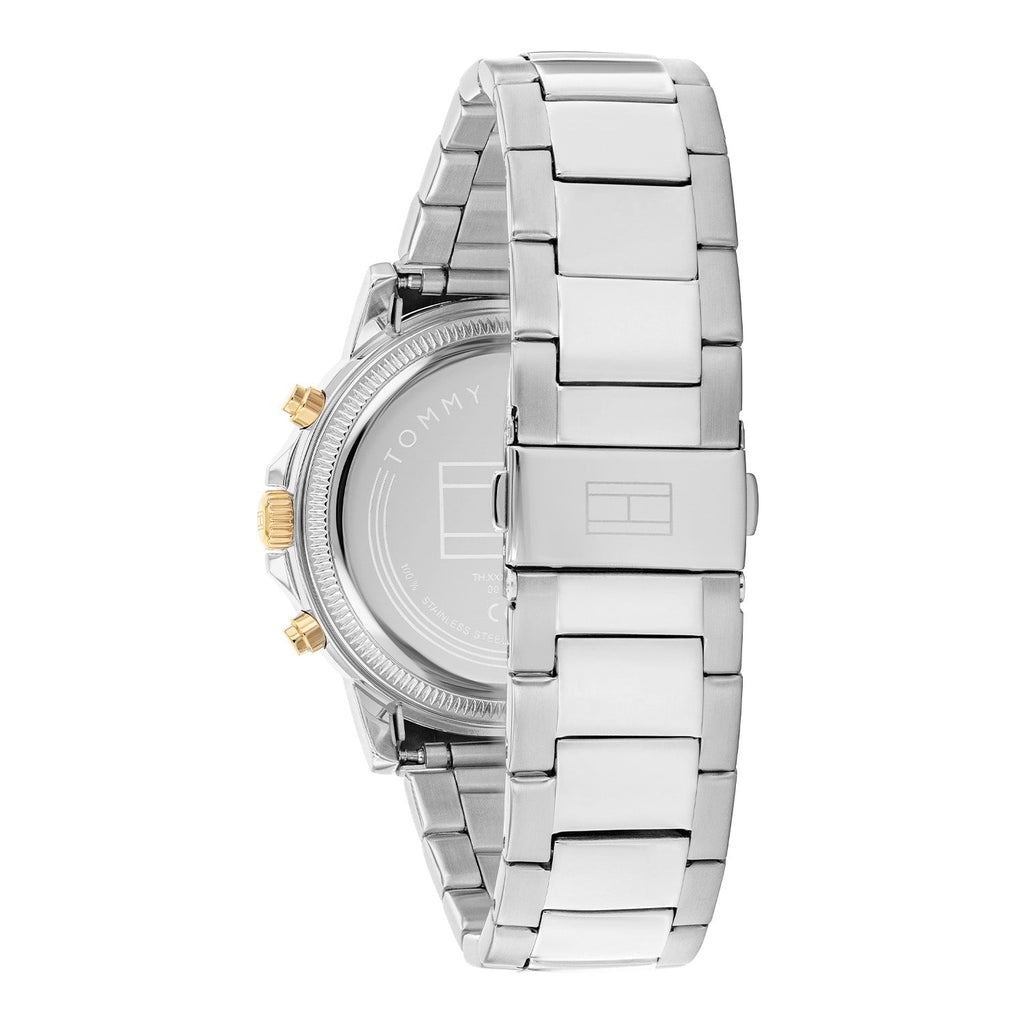 Tommy Hilfiger Zilverkleurig Herenhorloge met Groene Wijzerplaat TH1710735 - detailfoto 3