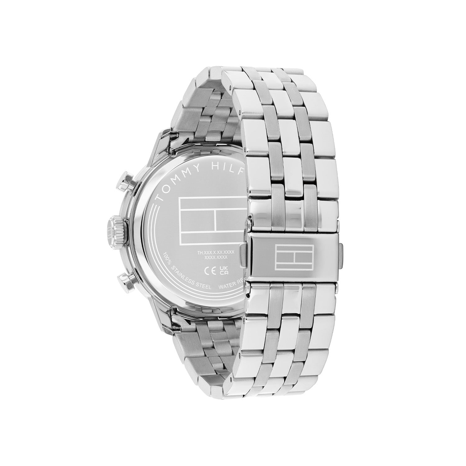 Tommy Hilfiger Zilverkleurig Herenhorloge met Blauwe Wijzerplaat TH1710753 - detailfoto 3