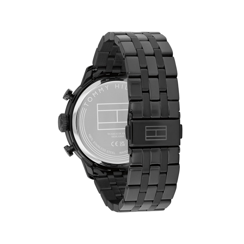 Tommy Hilfiger Grijs Herenhorloge met Blauwe Wijzerplaat TH1710755 - detailfoto 3