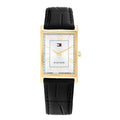 Tommy Hilfiger Ben Goudkleurig Herenhorloge met Zwarte leren band TH1710772 - productfoto