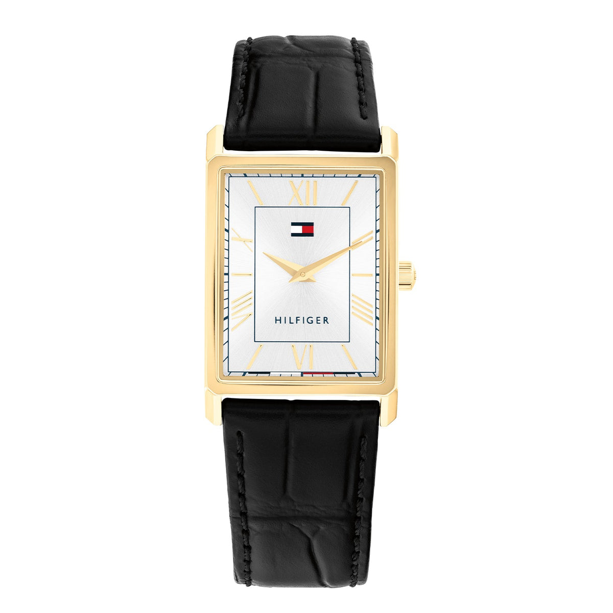 Tommy Hilfiger Ben Goudkleurig Herenhorloge met Zwarte leren band TH1710772 - productfoto