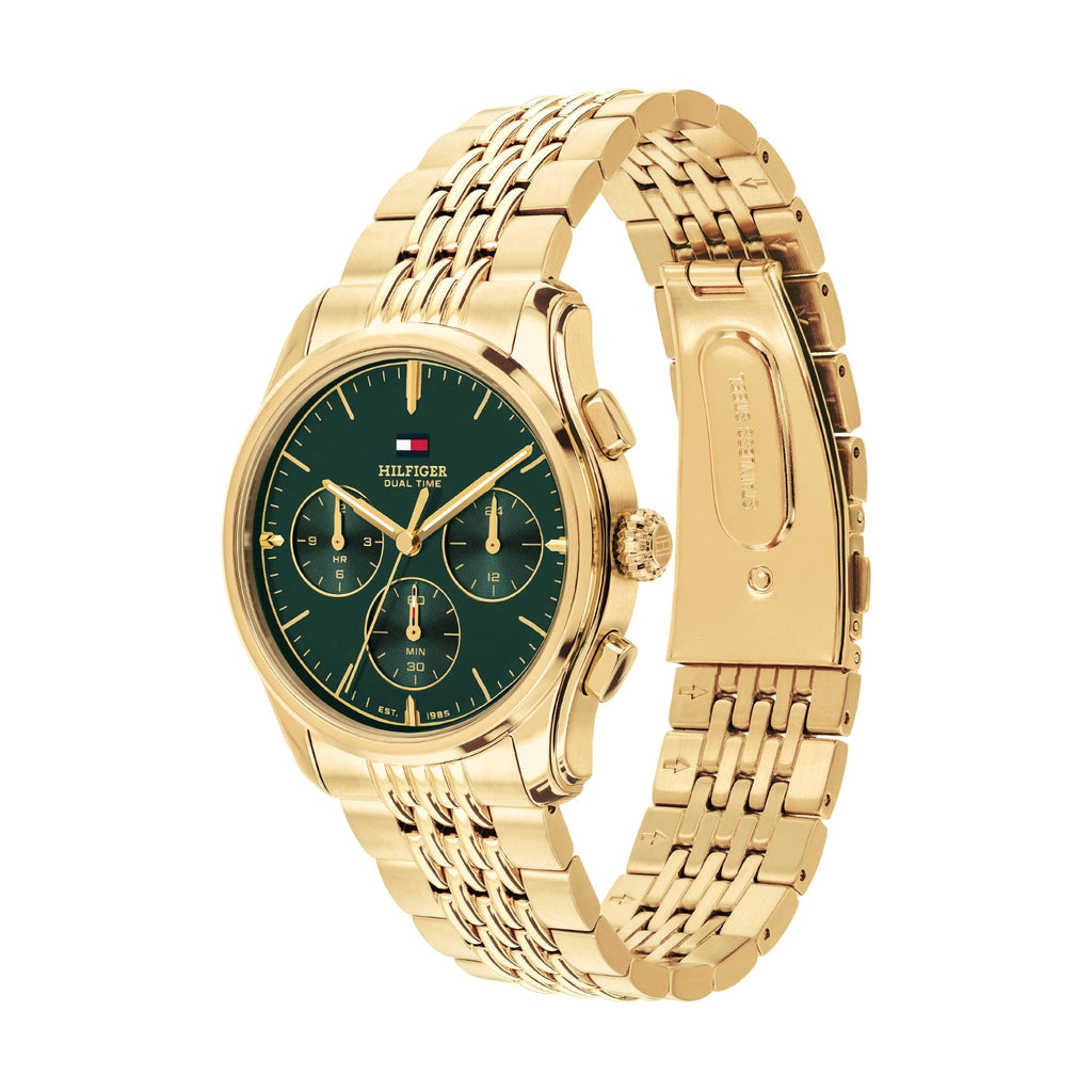 Tommy Hilfiger The Empire Goudkleurig Herenhorloge met Goudkleurige stalen band TH1710814 - detailfoto 1