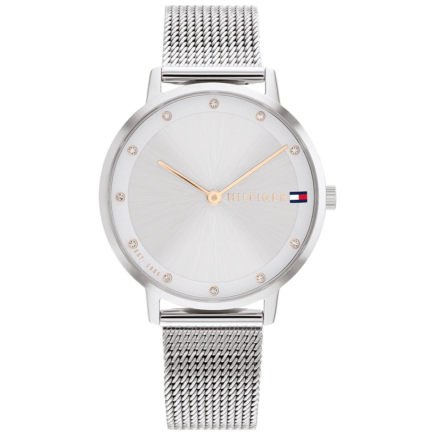 Tommy Hilfiger Pippa Zilverkleurig Dameshorloge met Grijze Wijzerplaat TH1782665 - productfoto