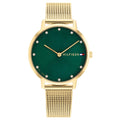 Tommy Hilfiger Pippa Goudkleurig Dameshorloge met Groene Wijzerplaat TH1782668 - productfoto
