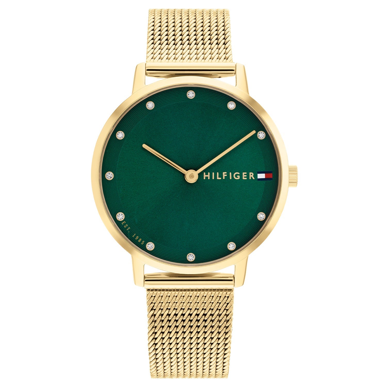 Tommy Hilfiger Pippa Goudkleurig Dameshorloge met Groene Wijzerplaat TH1782668 - productfoto