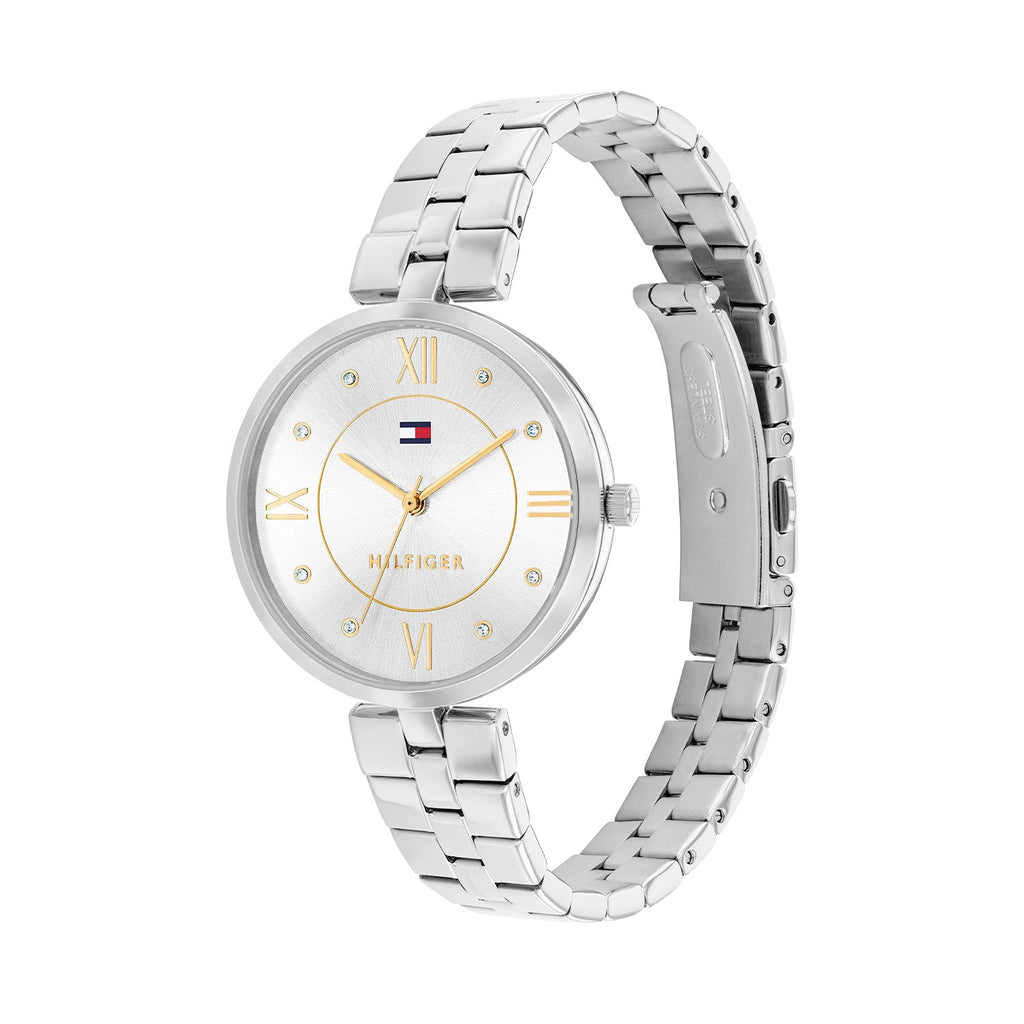 Tommy Hilfiger Ella Zilverkleurig Dameshorloge TH1782683 - detailfoto 1