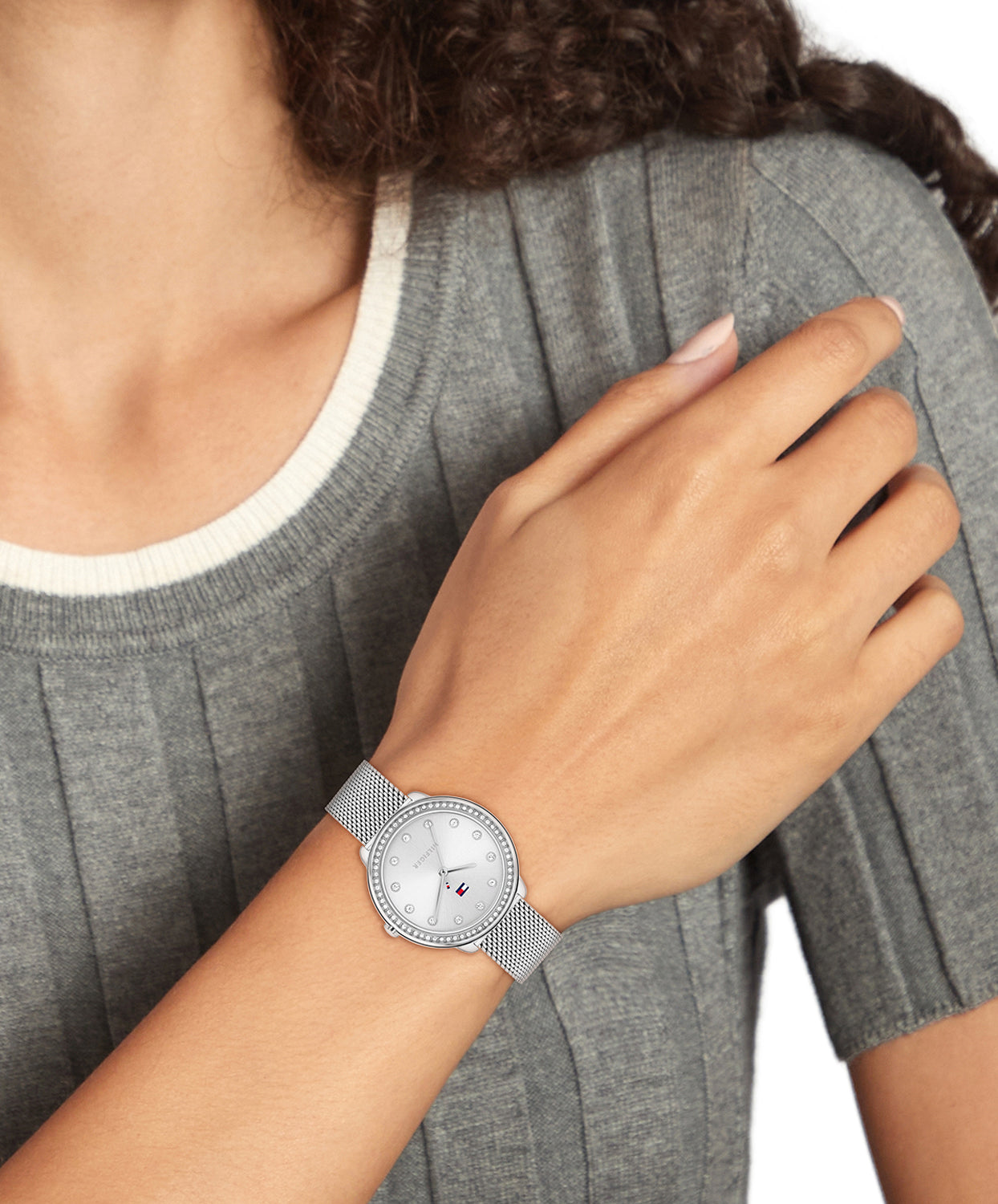Tommy Hilfiger Zilverkleurig Dameshorloge TH1782698 - detailfoto 2