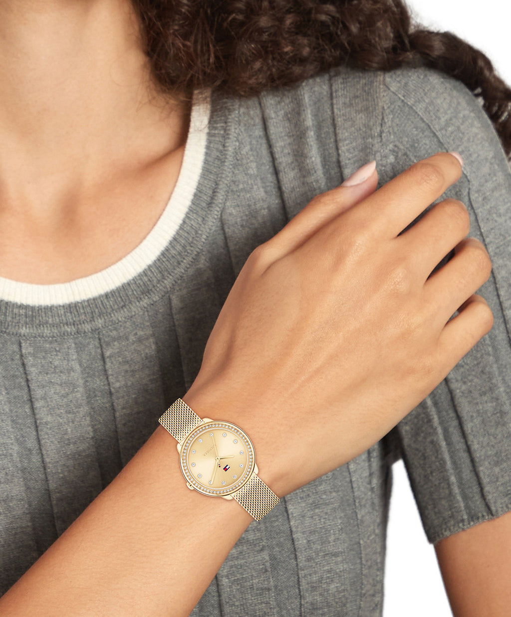 Tommy Hilfiger Goudkleurig Dameshorloge TH1782699 - detailfoto 2