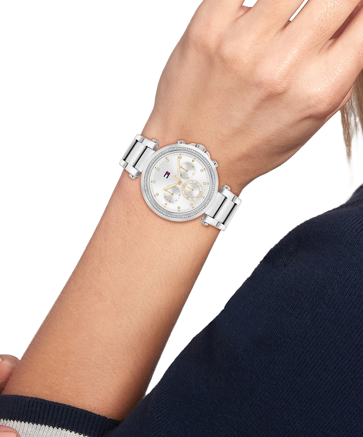 Tommy Hilfiger Zilverkleurig Dameshorloge TH1782701 - detailfoto 2