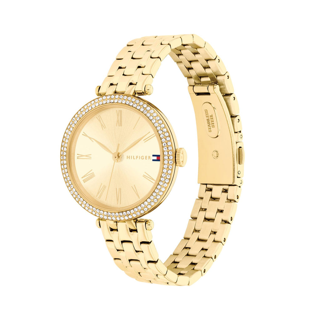 Tommy Hilfiger Goudkleurig Dameshorloge TH1782718 - detailfoto 1