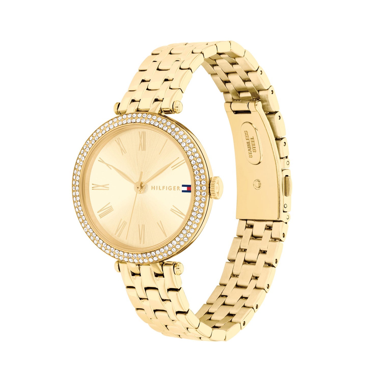 Tommy Hilfiger Goudkleurig Dameshorloge TH1782718 - detailfoto 1