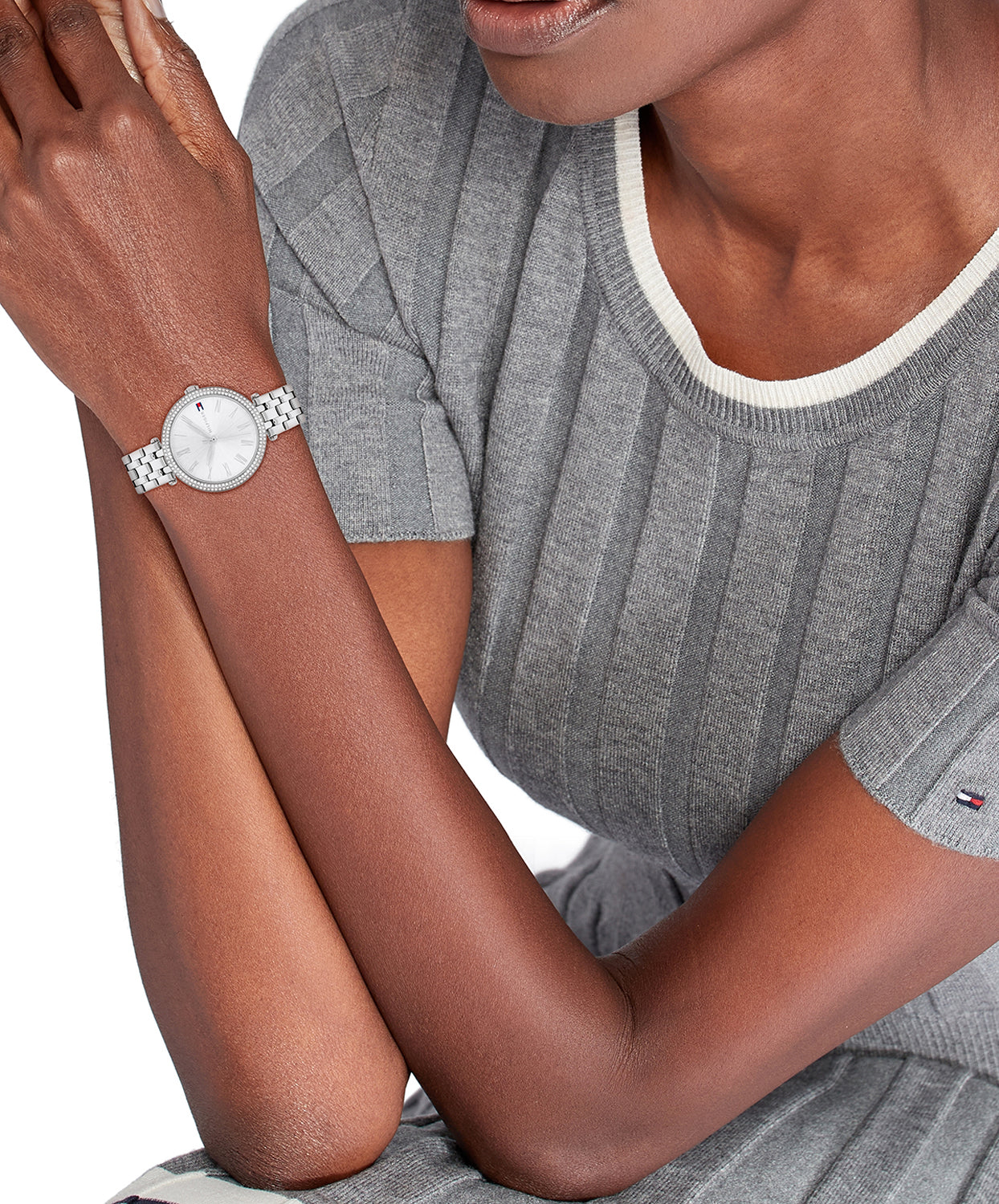 Tommy Hilfiger Zilverkleurig Dameshorloge TH1782719 - detailfoto 2