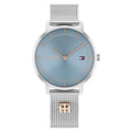 Tommy Hilfiger Zilverkleurig Dameshorloge met Blauwe Wijzerplaat TH1782738 - productfoto