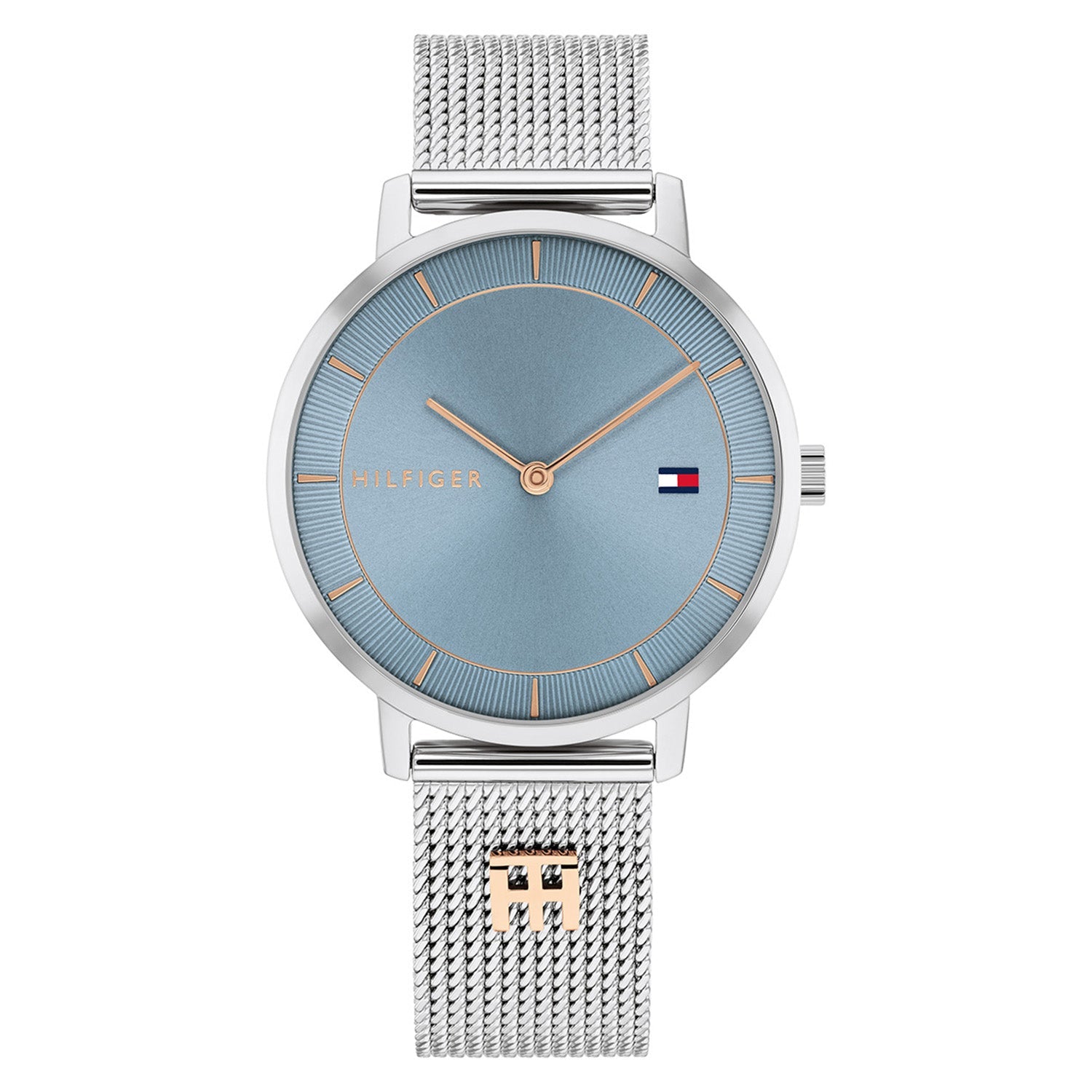 Tommy Hilfiger Zilverkleurig Dameshorloge met Blauwe Wijzerplaat TH1782738 - productfoto