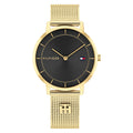 Tommy Hilfiger Goudkleurig Dameshorloge met Zwarte Wijzerplaat TH1782739 - productfoto