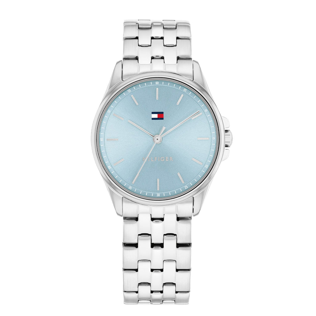 Tommy Hilfiger Zilverkleurig Dameshorloge met Blauwe Wijzerplaat TH1782771 - productfoto