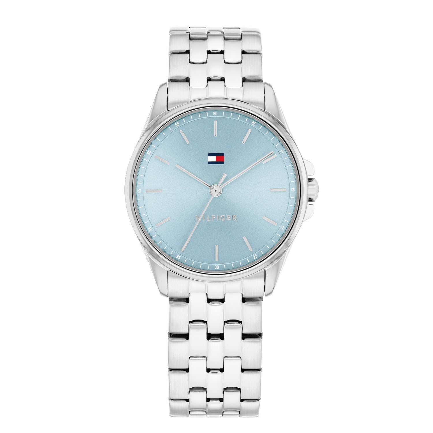 Tommy Hilfiger Zilverkleurig Dameshorloge met Blauwe Wijzerplaat TH1782771 - productfoto