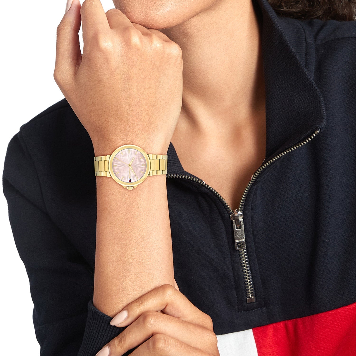 Tommy Hilfiger Goudkleurig Dameshorloge TH1782779 - detailfoto 2