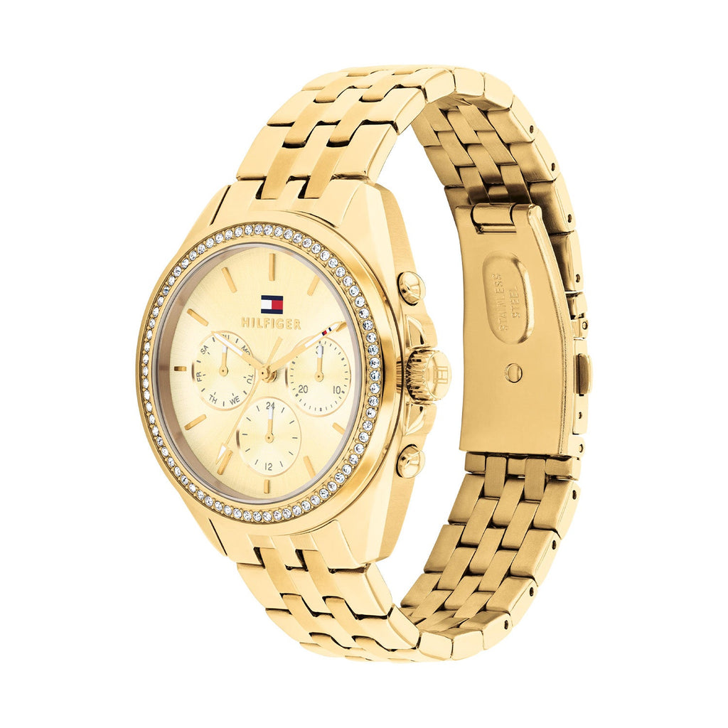 Tommy Hilfiger Goudkleurig Dameshorloge TH1782803 - detailfoto 1