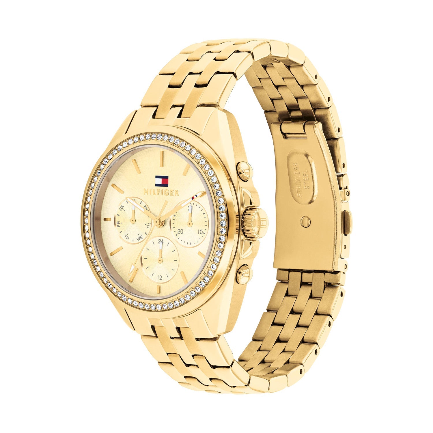 Tommy Hilfiger Goudkleurig Dameshorloge TH1782803 - detailfoto 1