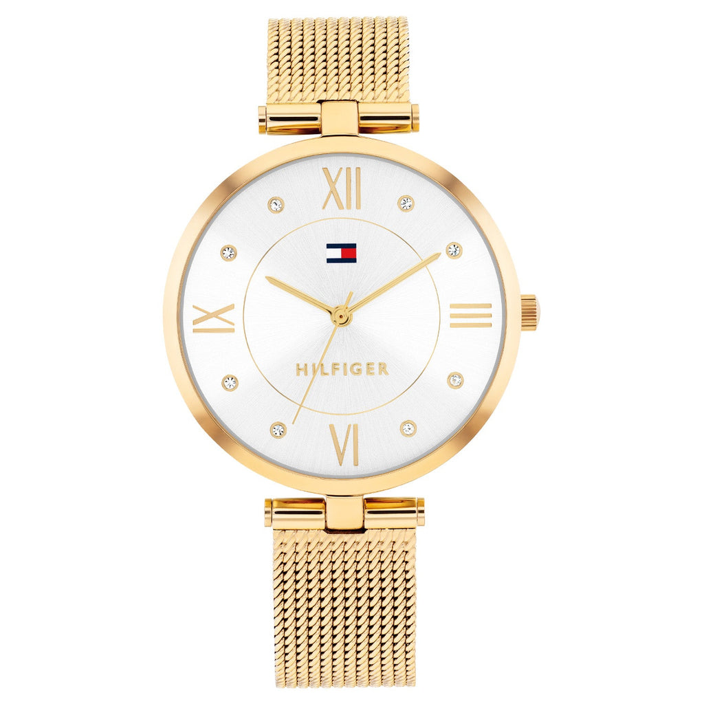 Tommy Hilfiger Goudkleurig Dameshorloge met Zilverkleurige Wijzerplaat TH1782805 - productfoto