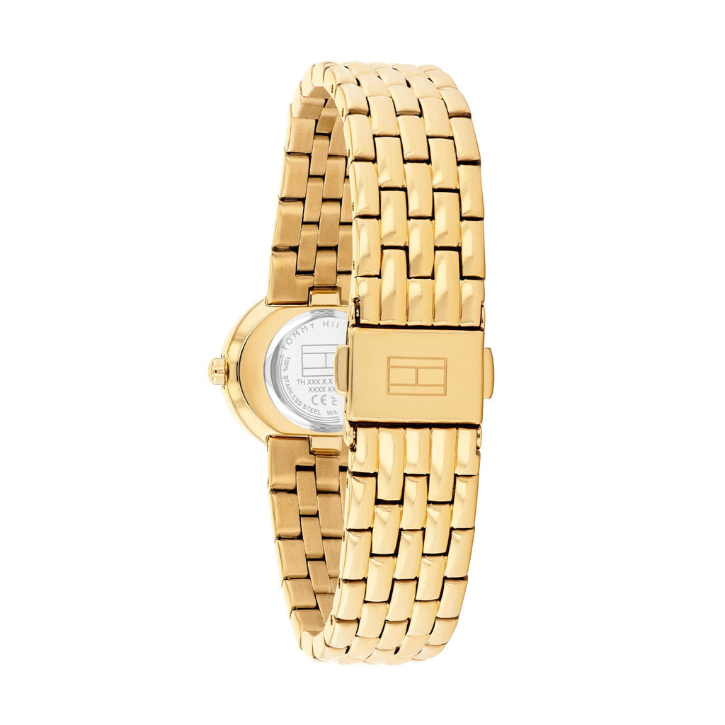 Tommy Hilfiger Goudkleurig Dameshorloge met Bruine Wijzerplaat TH1782844 - detailfoto 3