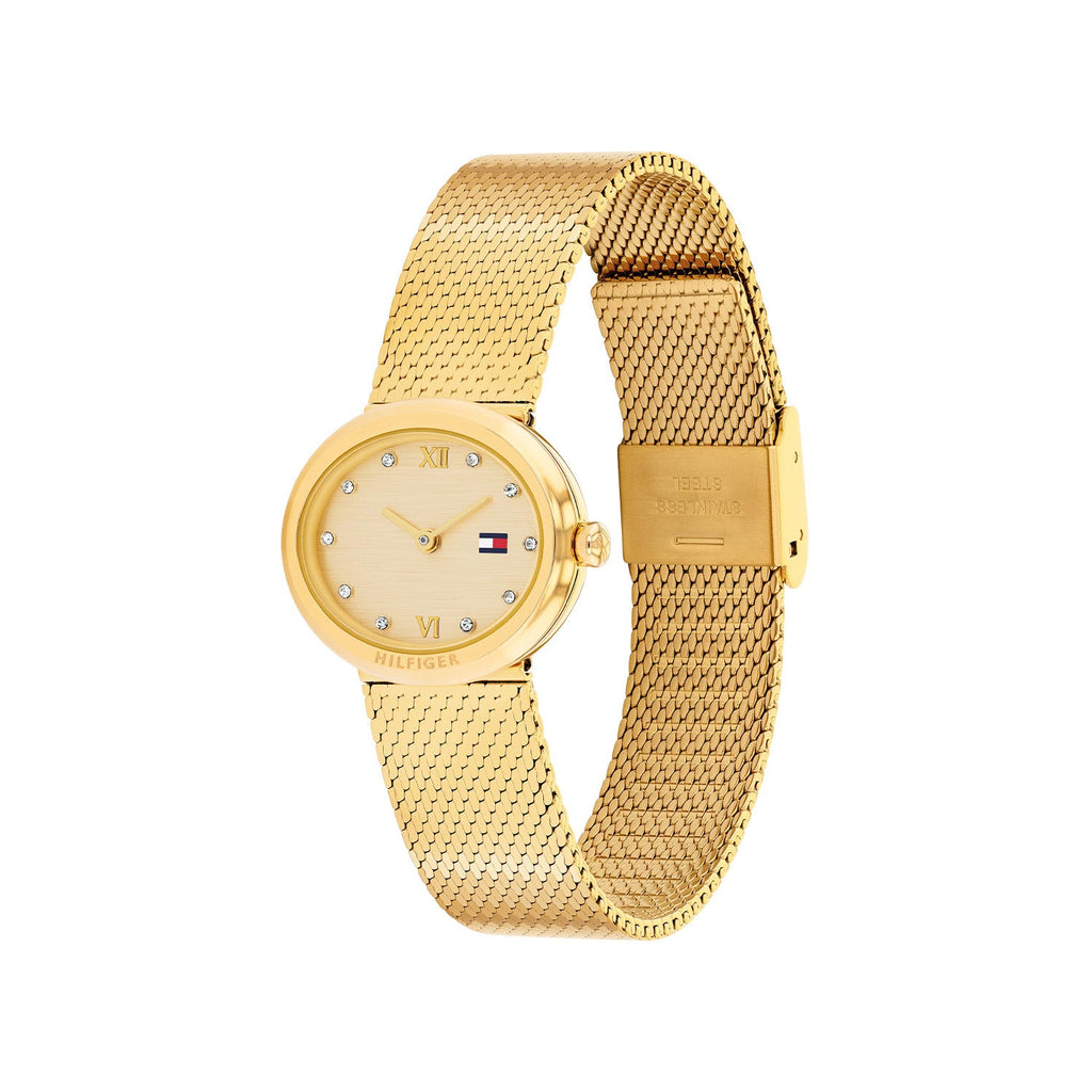 Tommy Hilfiger Goudkleurig Dameshorloge TH1782847 - detailfoto 1