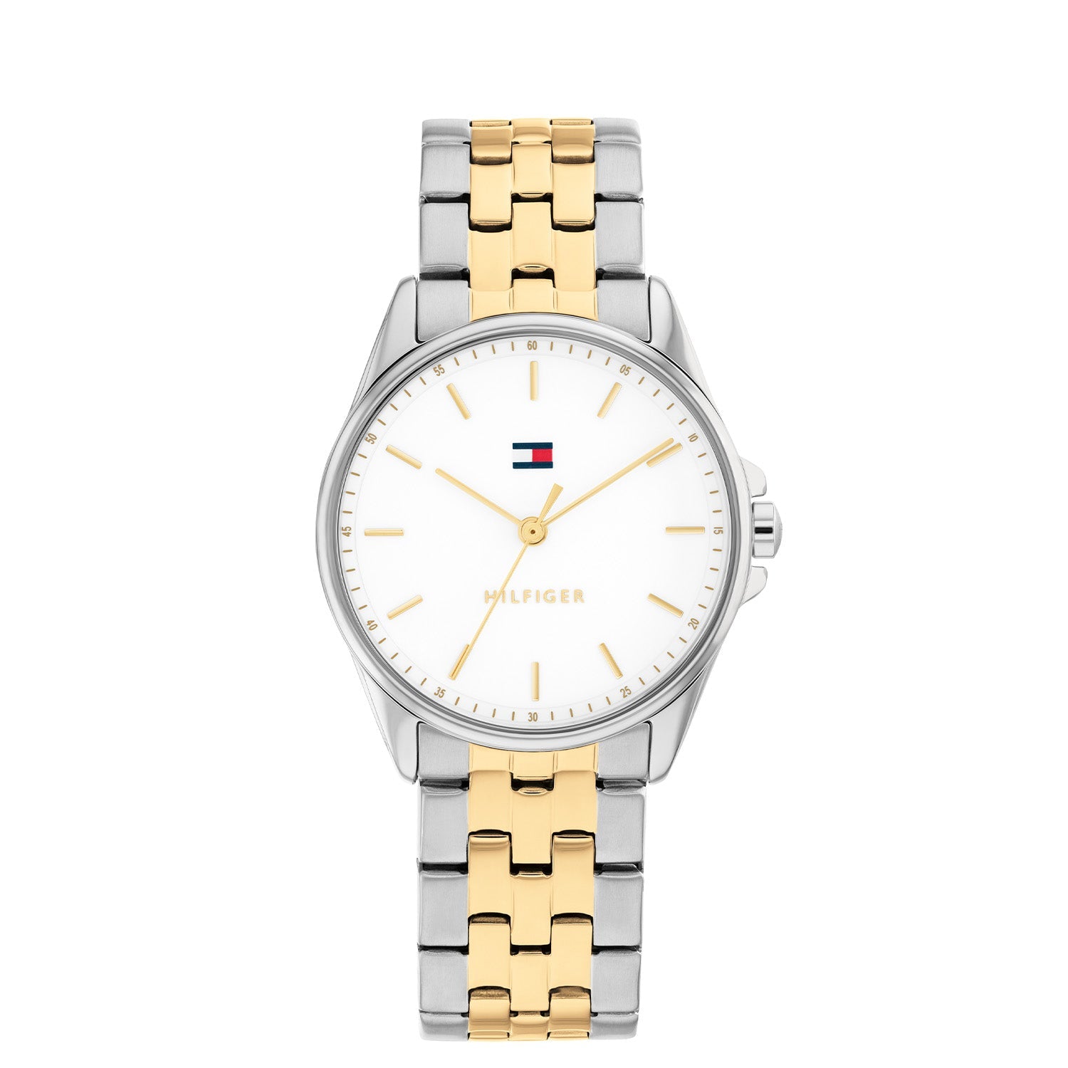 Tommy Hilfiger Zilverkleurig Dameshorloge met Witte Wijzerplaat TH1782855 - productfoto