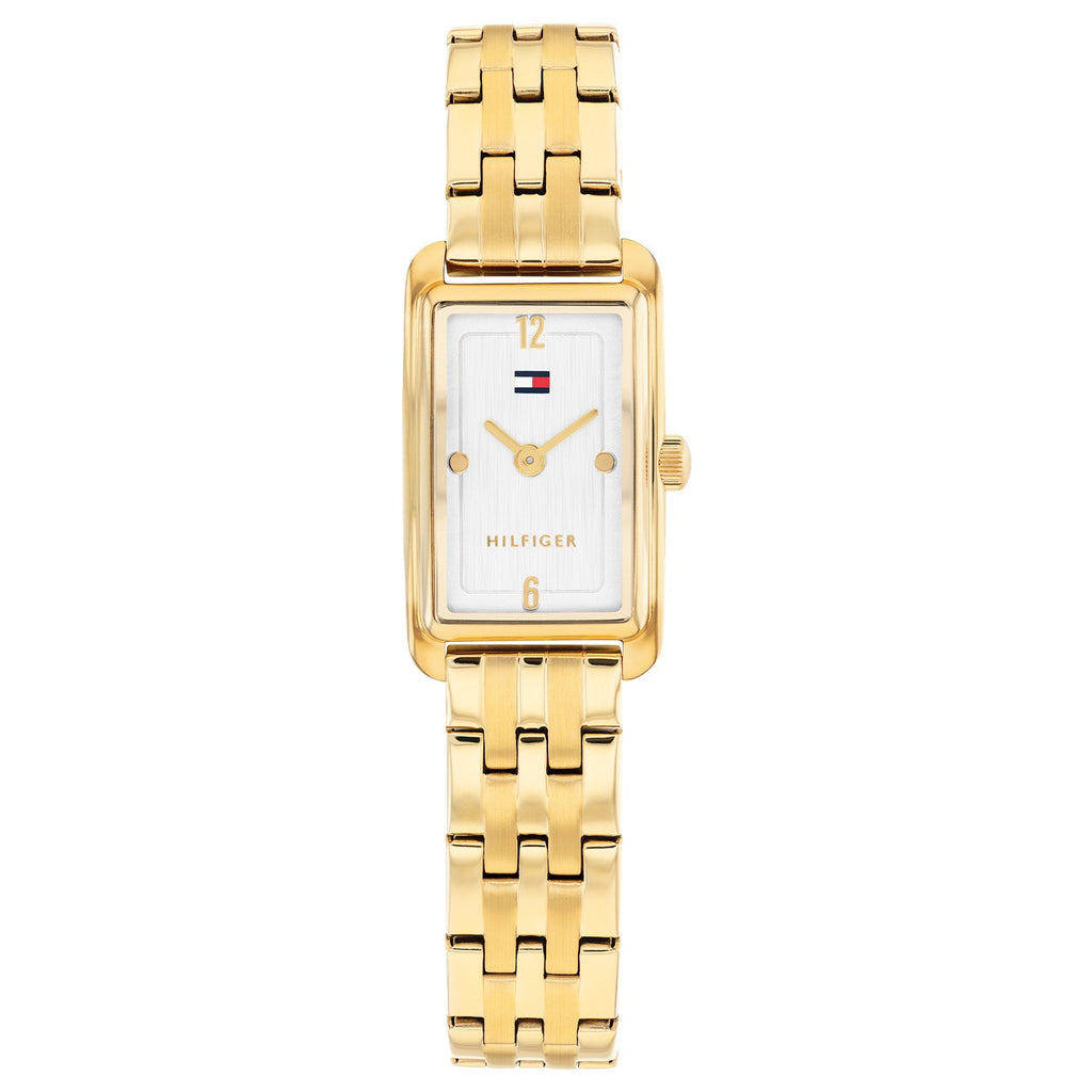 Tommy Hilfiger Goudkleurig Dameshorloge met Witte Wijzerplaat TH1782863 - productfoto