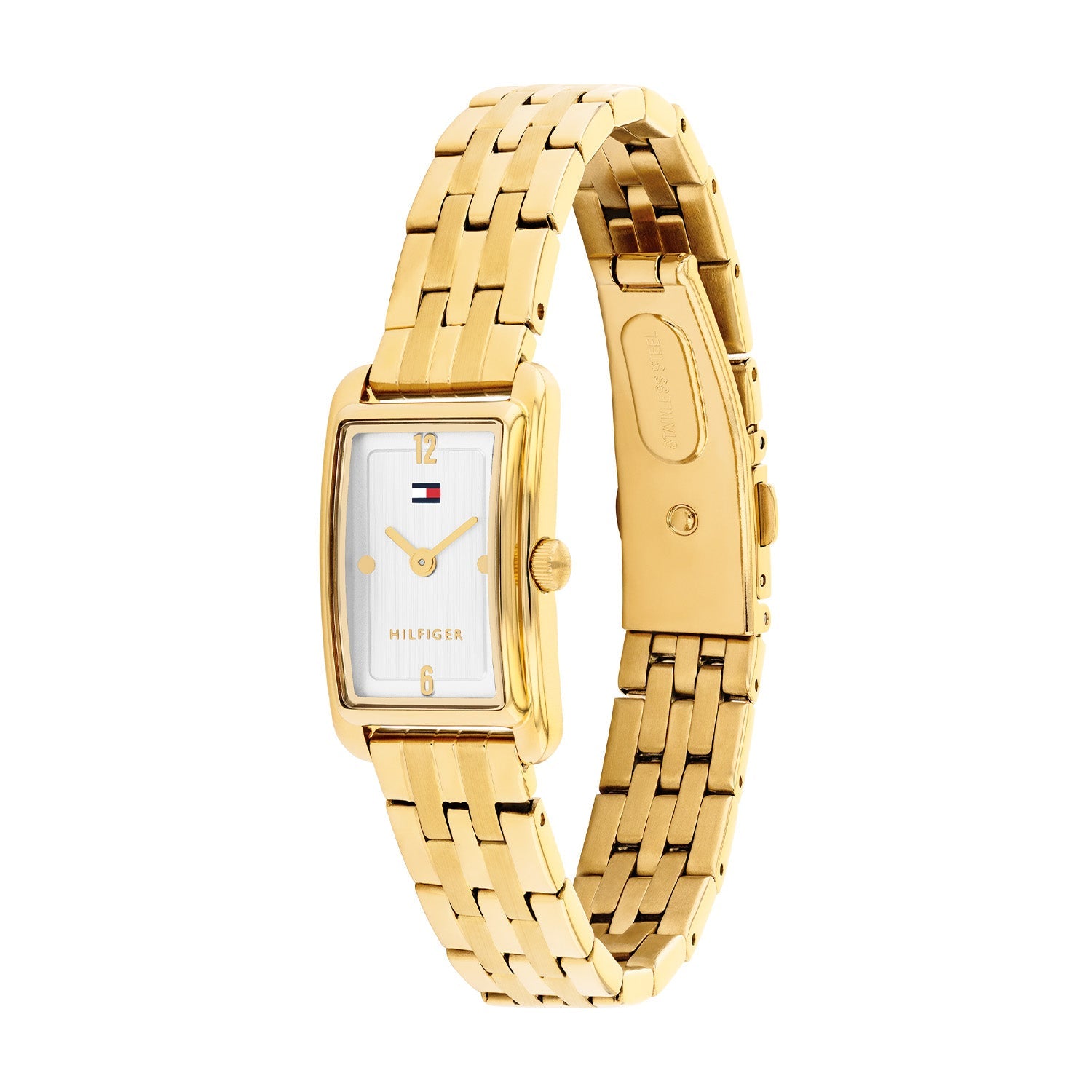 Tommy Hilfiger Goudkleurig Dameshorloge met Witte Wijzerplaat TH1782863 - detailfoto 1