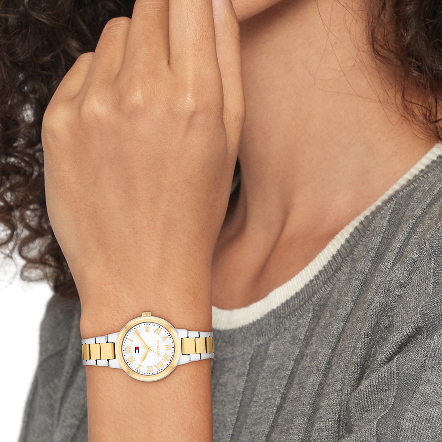 Tommy Hilfiger Zilverkleurig Dameshorloge TH1782903 - detailfoto 2