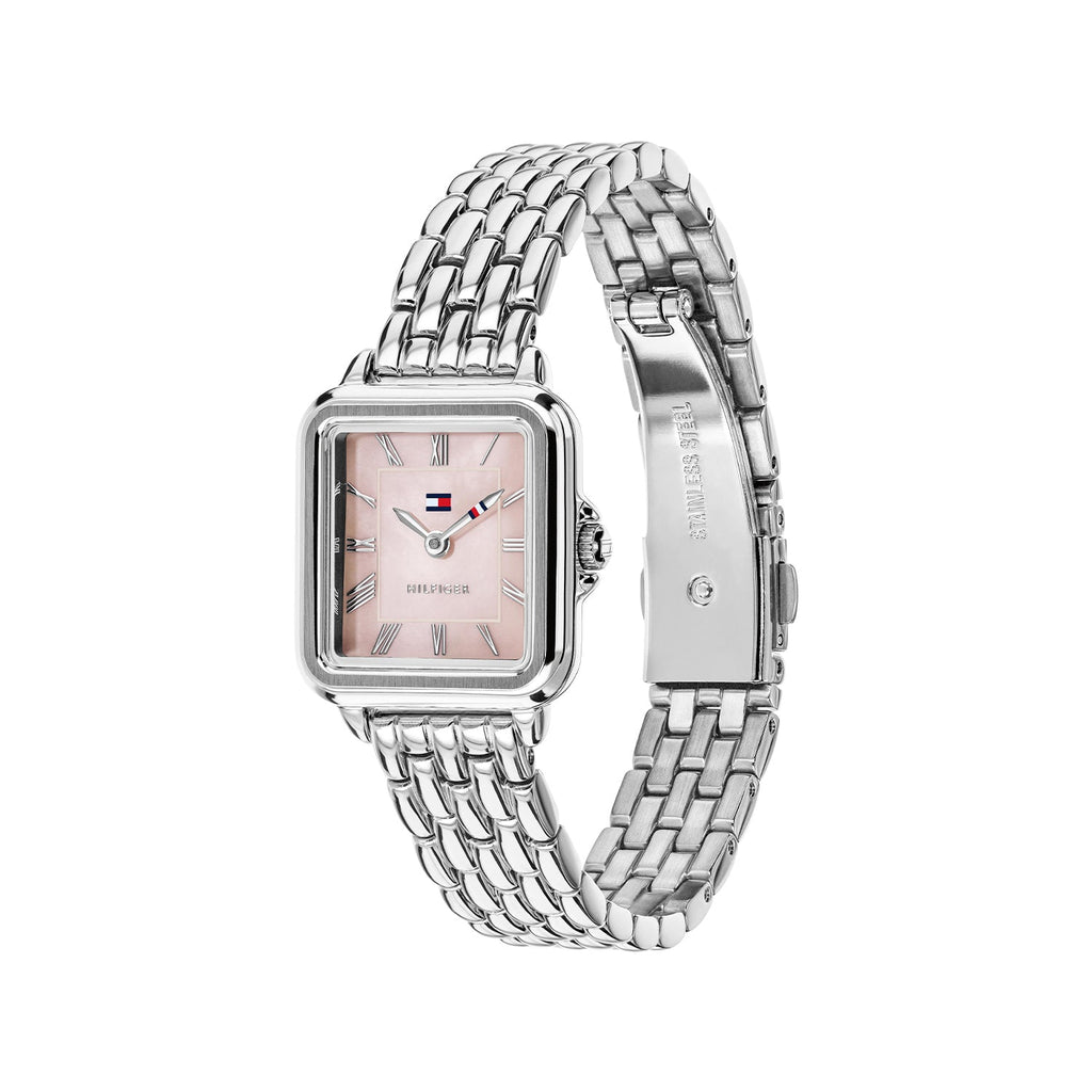 Tommy Hilfiger Mia Zilverkleurig Dameshorloge met Zilverkleurige stalen band TH1782914 - detailfoto 1